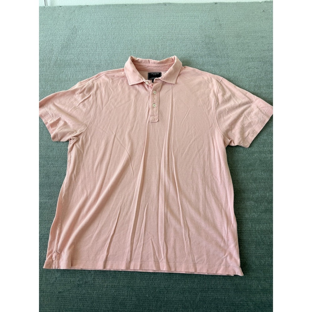 Todd Snyder Polo Shirt Men XL Pink Preppy Coastal Classic Golf